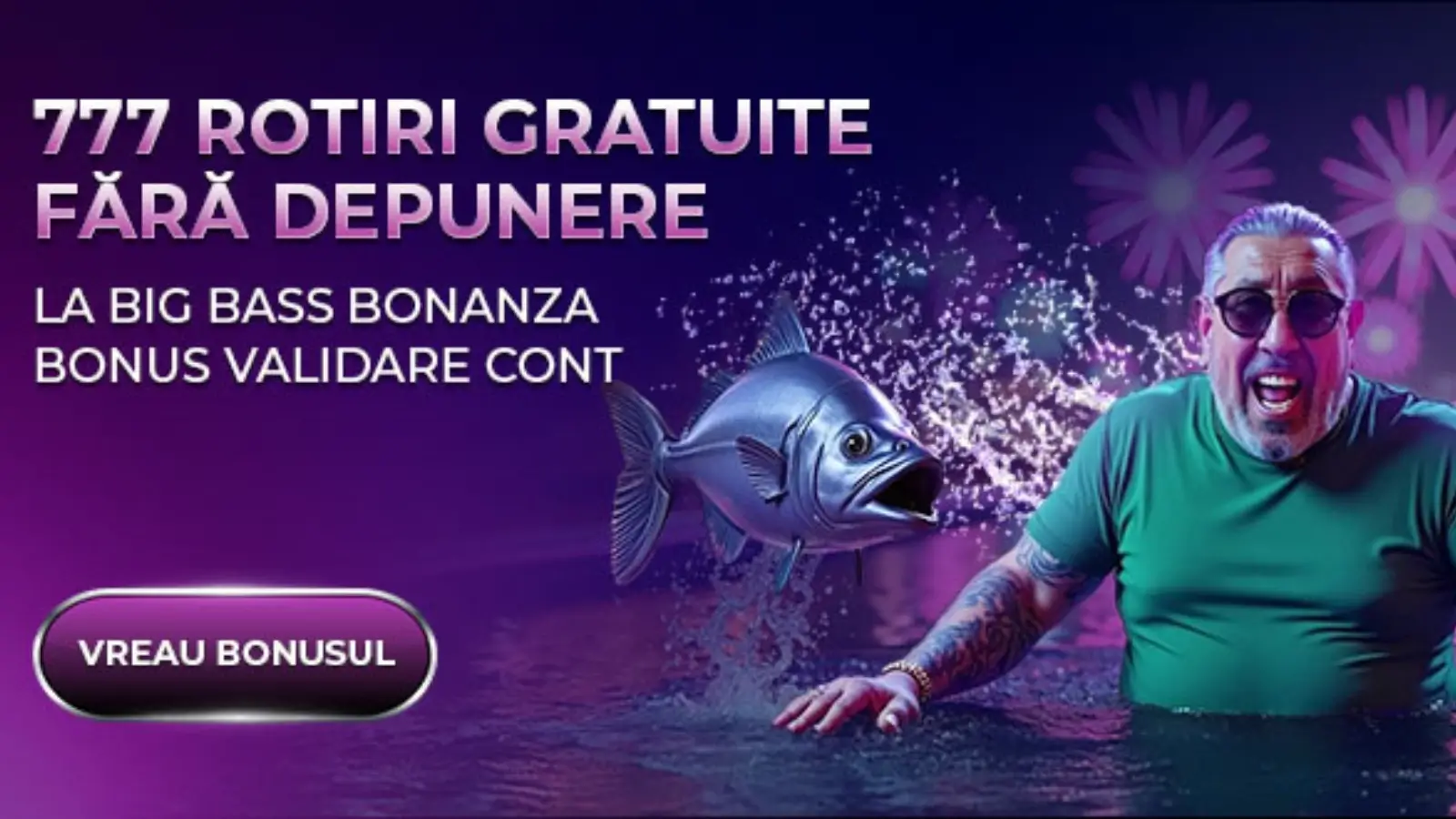 Player bonus fără depunere – 777 rotiri gratuite Big Bass Bonanza