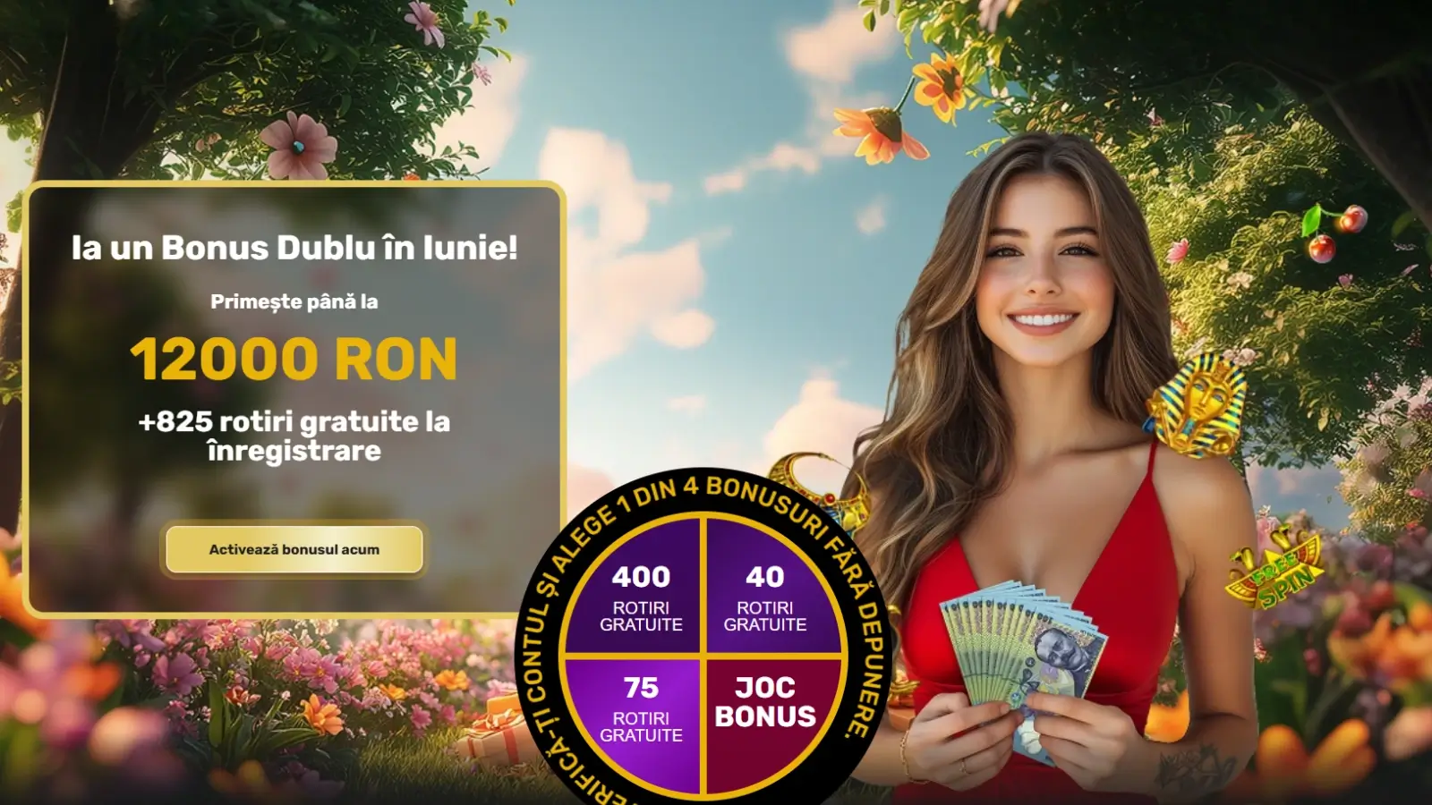 Million Bonus de Bun Venit Până la 12.000 LEI + 825 de runde gratuite