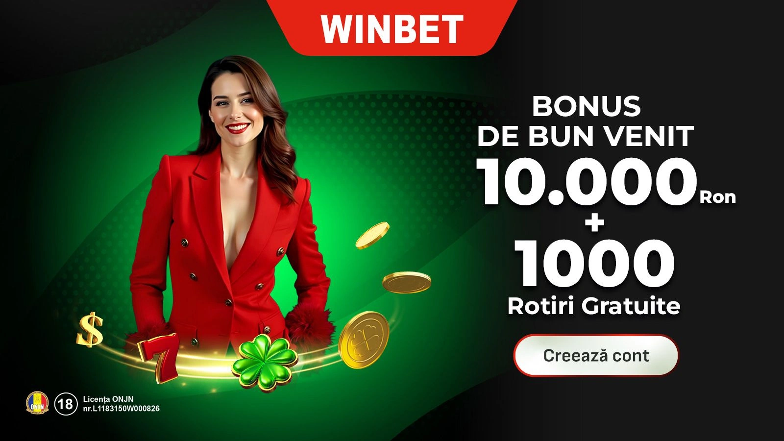 Winbet bonus de bun venit pana la 10000 de lei si 1000 de rotiri gratuite