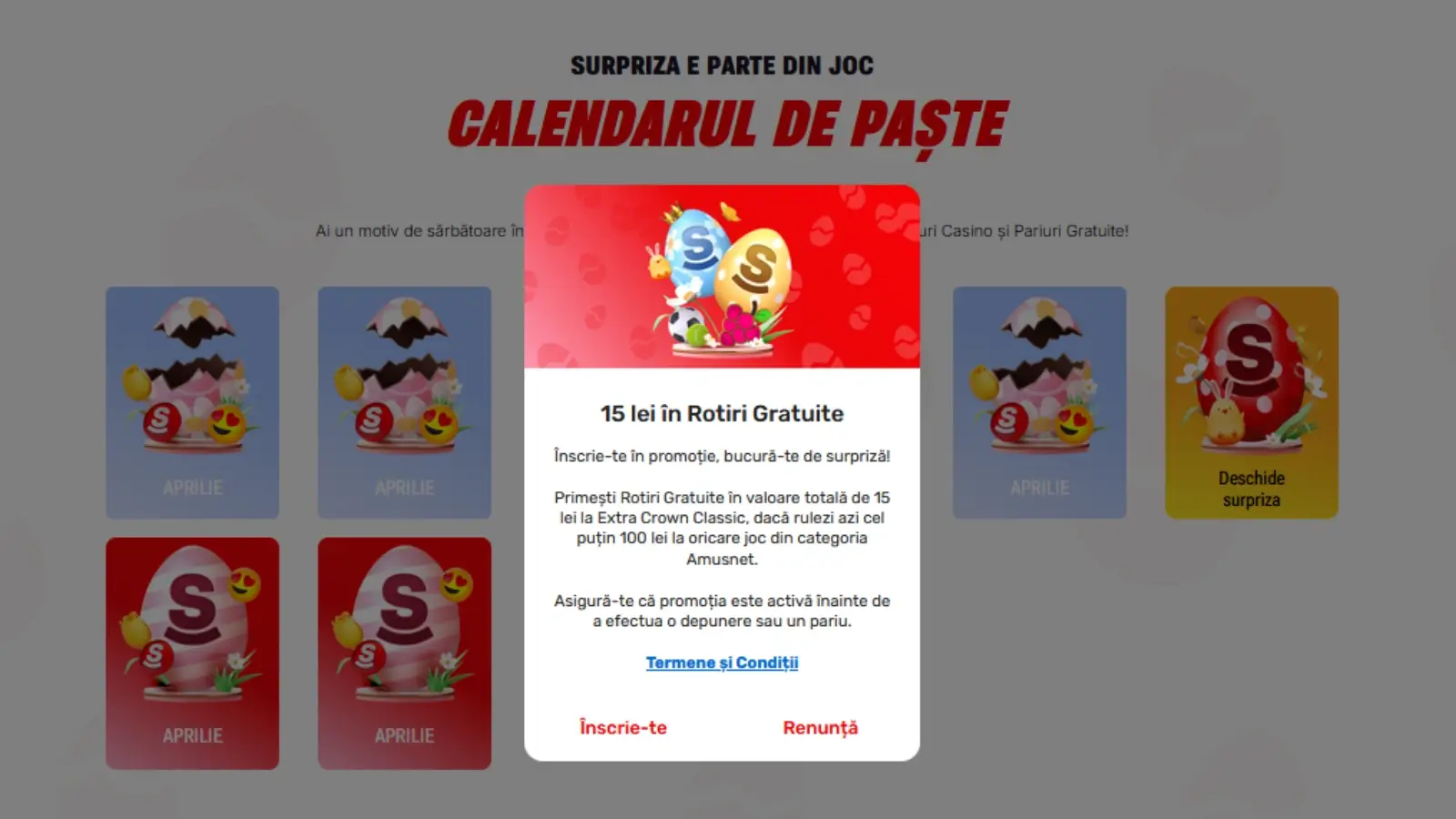 calendar de paste superbet