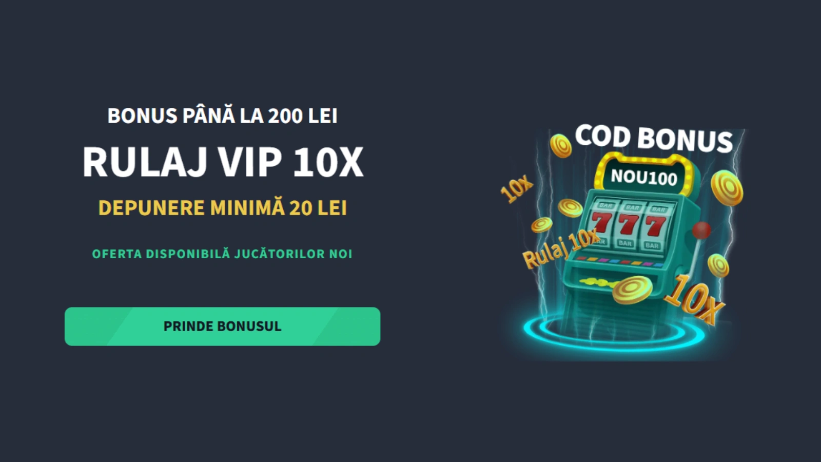 Bonus exclusiv Get's Bet Cazinouri Bune 100% Bonus până la 200 de lei cu Rulaj de 10X