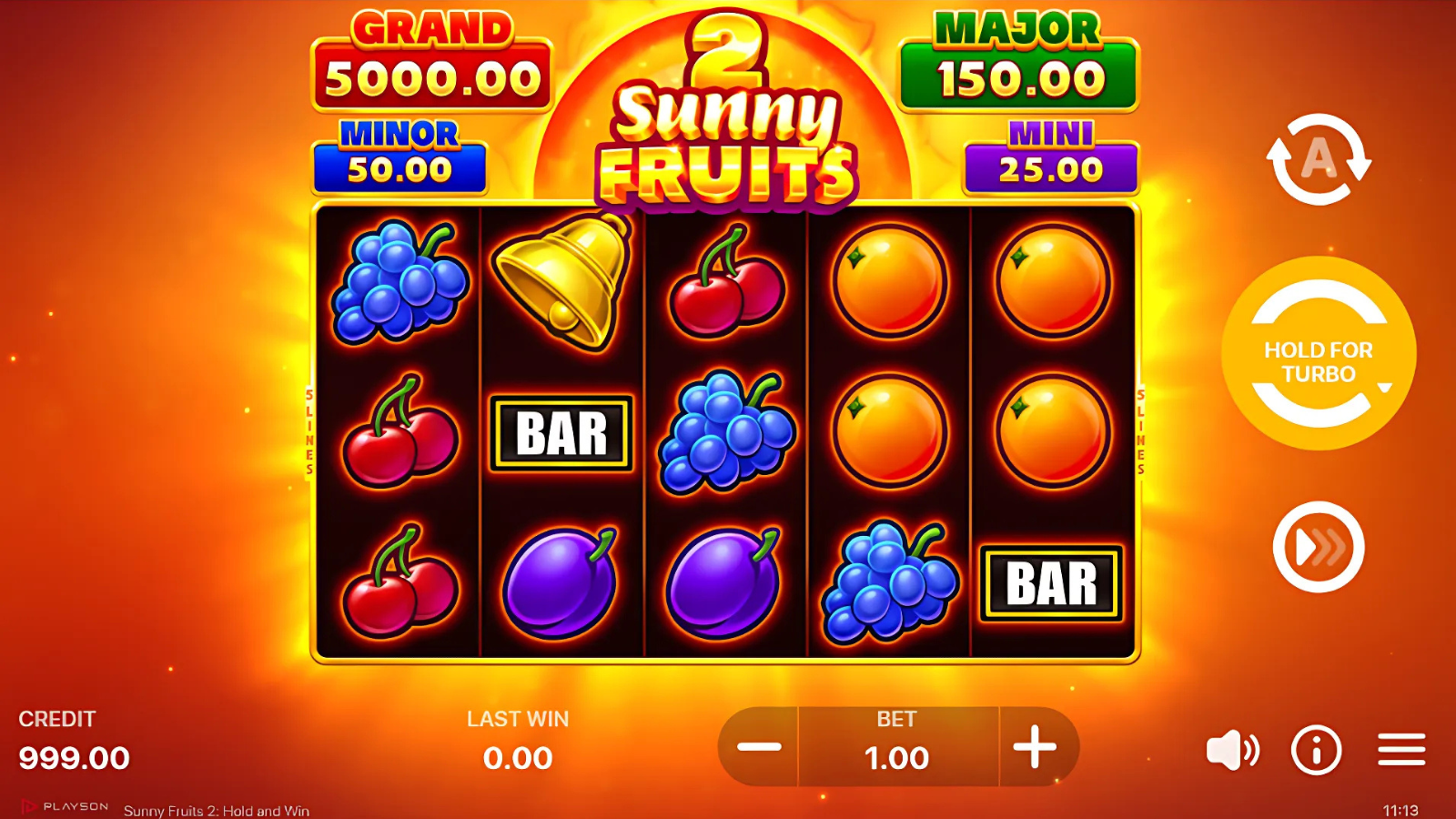 Ce jocuri de păcănele sunt în trend în vara anului 2025 Sunny Fruits 2 Hold and Win