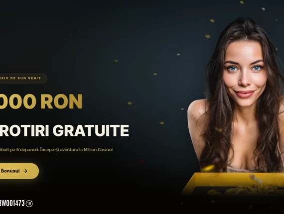 Million Bonus de Bun Venit: Până la 25.000 LEI + 550 de runde gratuite