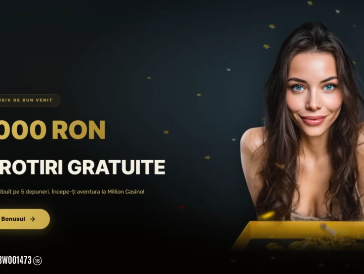 Million Bonus de Bun Venit: Până la 25.000 LEI + 550 de runde gratuite