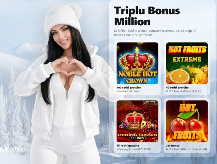 Million bonus fără depunere: Bonus Fara Depunere la alegere