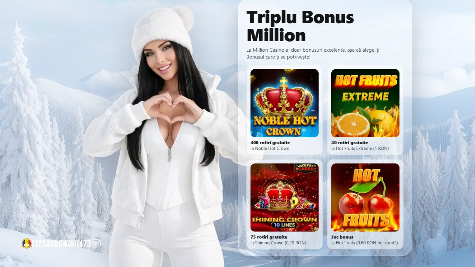 Million bonus fără depunere: Bonus Fara Depunere la alegere