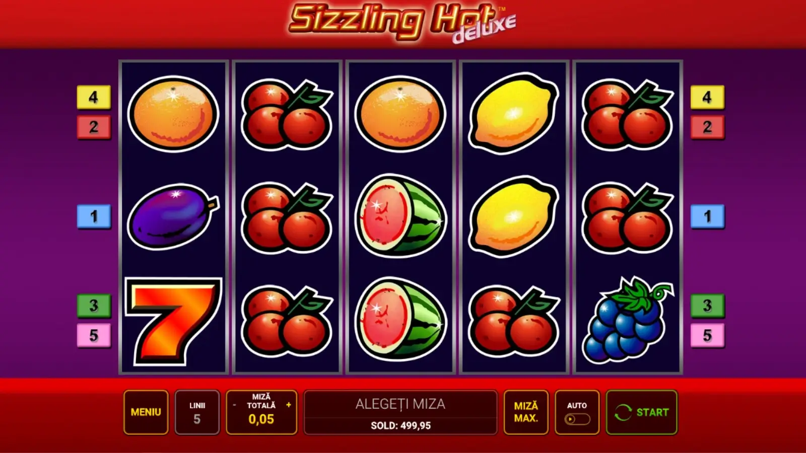 Sizzling Hot Deluxe Greentube