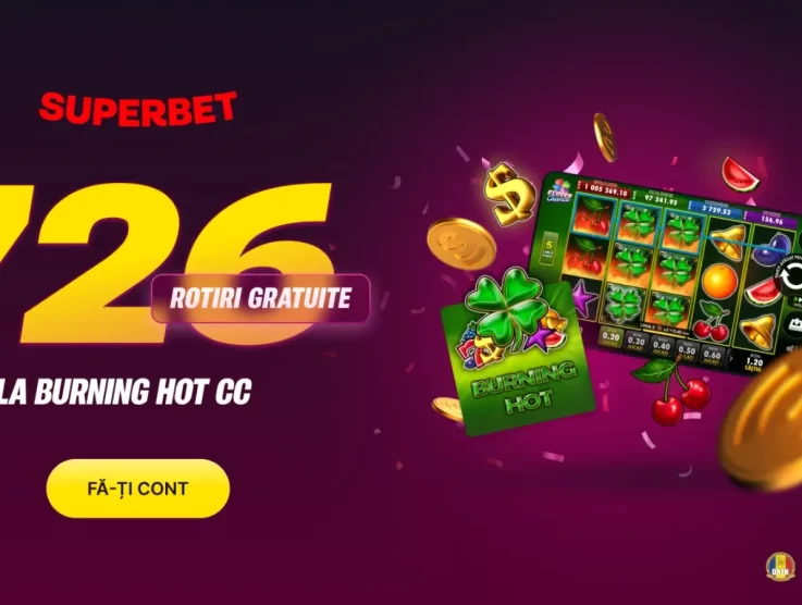 Superbet bonus fara depunere – 726 Rotiri Gratuite la Burning Hot Clover Chance