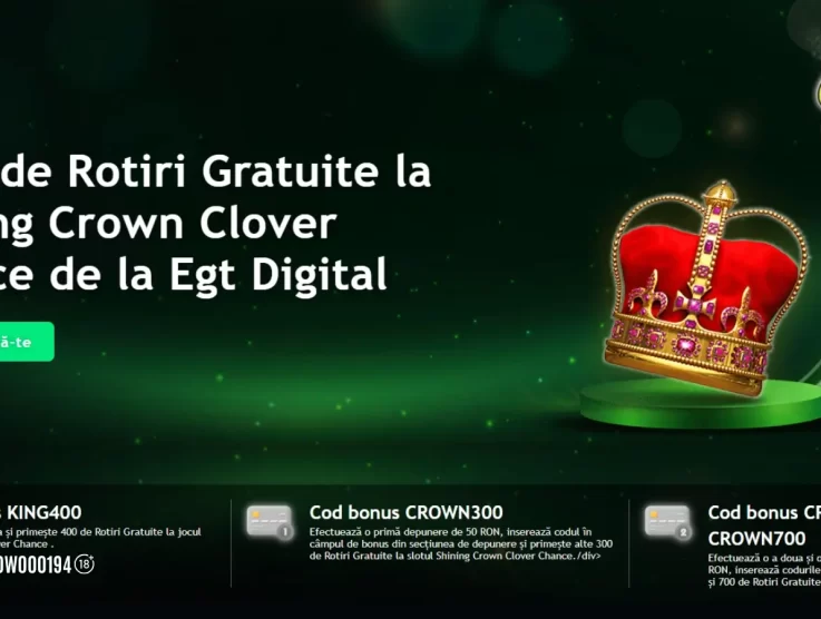 King Casino Rotiri Gratuite – 400 Rotiri Gratuite la slotul online Shining Crown Clover Chance
