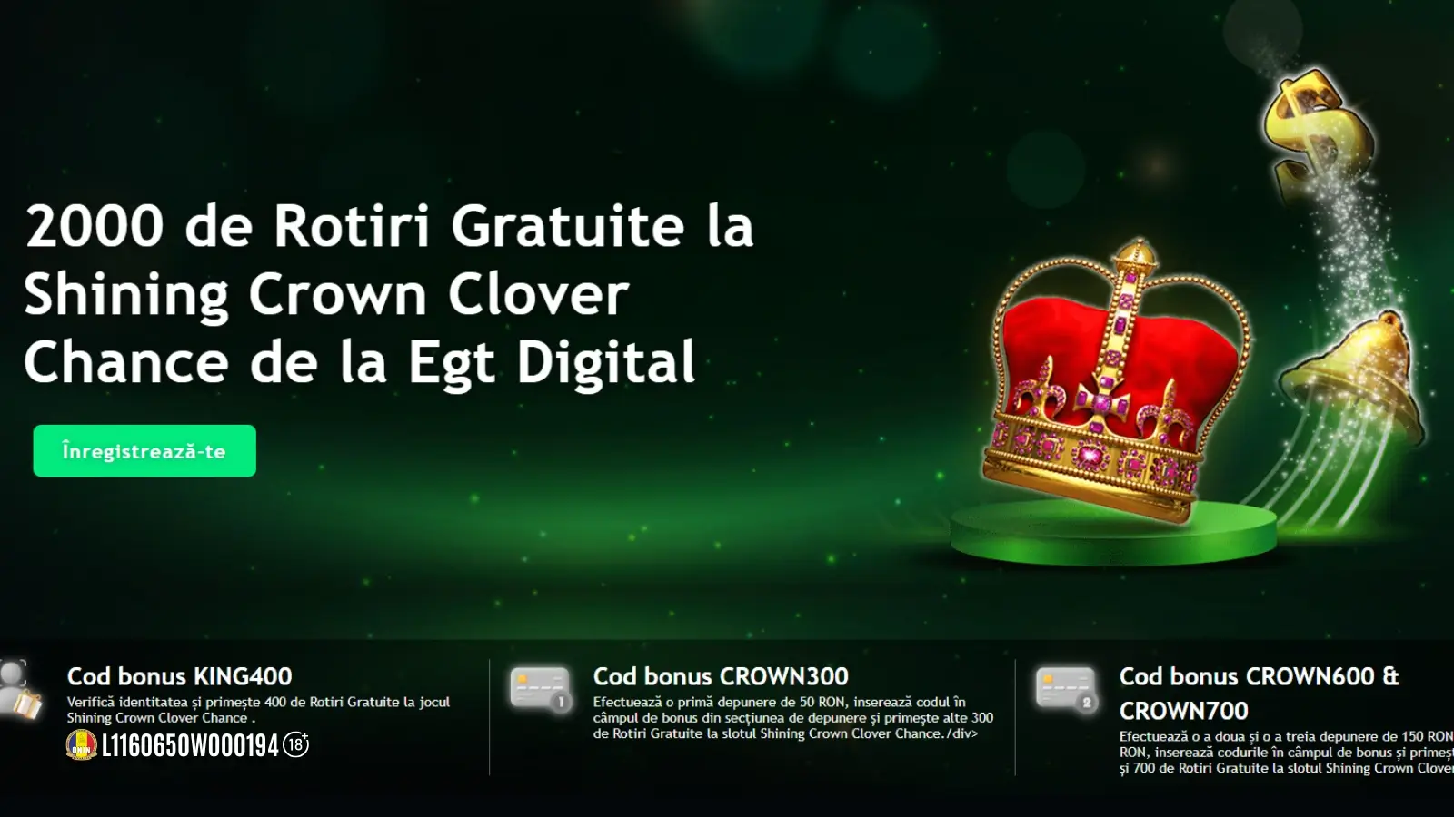 King Casino bonus fără depunere – 400 Rotiri Gratuite pentru Validarea Contului