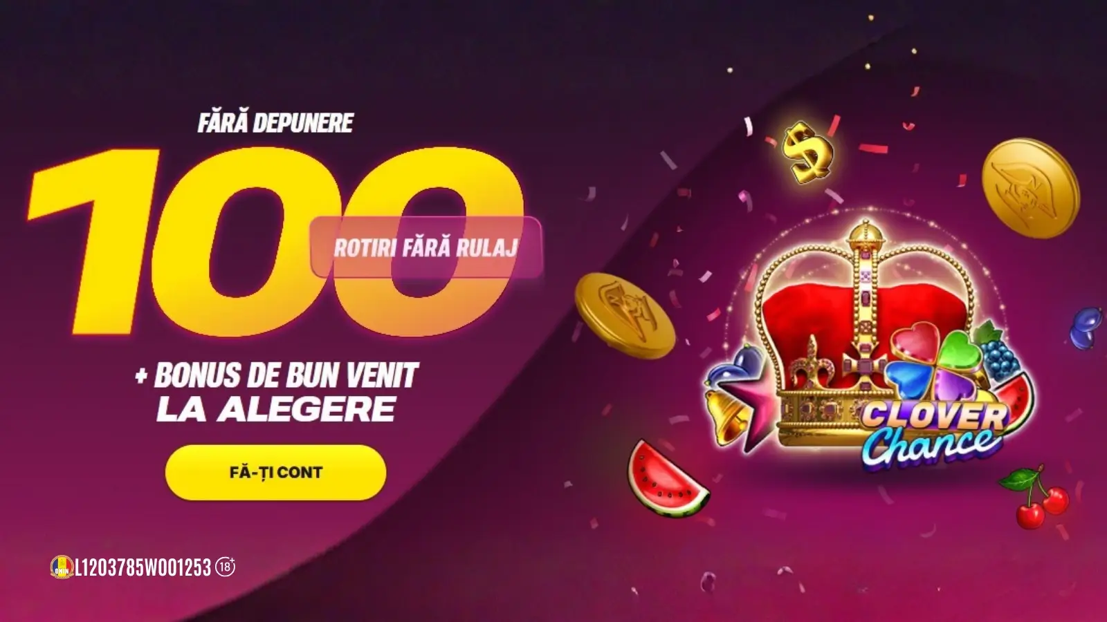 Napoleon Casino Rotiri Gratuite – 100 spinuri la Shining Crown Clover Chance Fără Depunere și Fără Rulaj